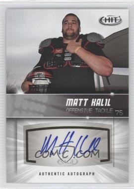 2012 SAGE Hit - Autographs - Silver #A45 - Matt Kalil