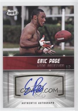 2012 SAGE Hit - Autographs #A112 - Eric Page