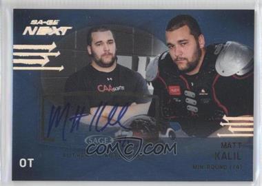 2012 SAGE Next - [Base] - Platinum Foilboard #SA-28 - Matt Kalil