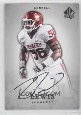 2012 SP Authentic - [Base] - Autographs #84 - Ronnell Lewis