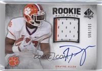 Rookie Auto Patch - Dwayne Allen #/885