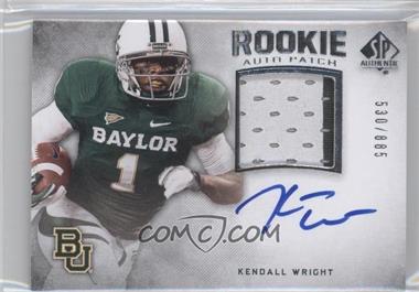 2012 SP Authentic - [Base] #260 - Rookie Auto Patch - Kendall Wright /885