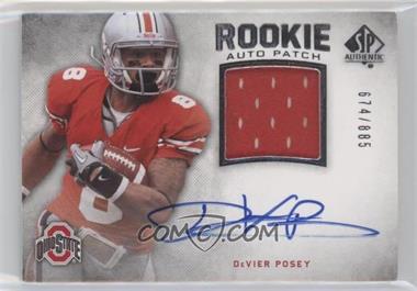 2012 SP Authentic - [Base] #262 - Rookie Auto Patch - DeVier Posey /885