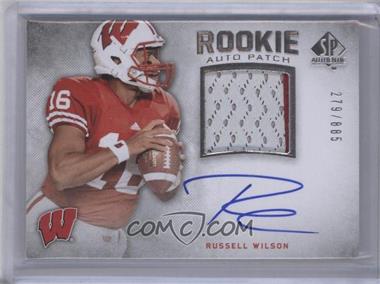 2012 SP Authentic - [Base] #272 - Rookie Auto Patch - Russell Wilson /885