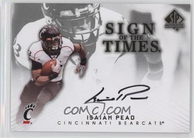 2012 SP Authentic - Sign of the Times #ST-IP - Isaiah Pead