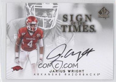 2012 SP Authentic - Sign of the Times #ST-JW - Jarius Wright