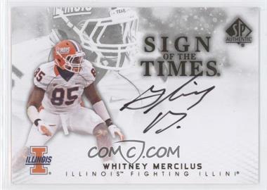 2012 SP Authentic - Sign of the Times #ST-WM - Whitney Mercilus