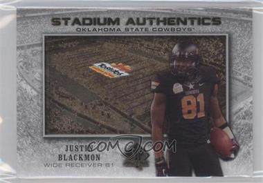 2012 SP Authentic - Stadium Authentics - Bowl Logo #SAB-JB - Justin Blackmon