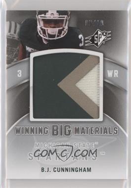 2012 SPx - Winning Big Materials - Patch #WM-12 - B.J. Cunningham /10