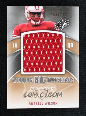 2012 SPx - Winning Big Materials #WM-27 - Russell Wilson /199