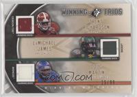 Trent Richardson, LaMichael James, Doug Martin #/99