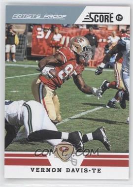 2012 Score - [Base] - Artist's Proof #20 - Vernon Davis /32