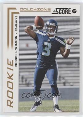 2012 Score - [Base] - Gold Zone #372 - Russell Wilson