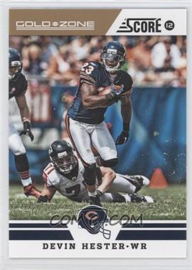 2012 Score - [Base] - Gold Zone #62 - Devin Hester