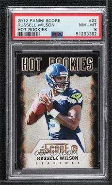 2012 Score - Hot Rookies #22 - Russell Wilson [PSA 8 NM‑MT]