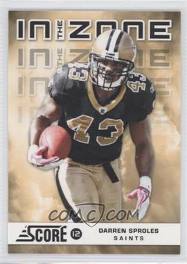 2012 Score - In the Zone - Glossy #17 - Darren Sproles