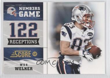 2012 Score - Numbers Game - Glossy #2 - Wes Welker