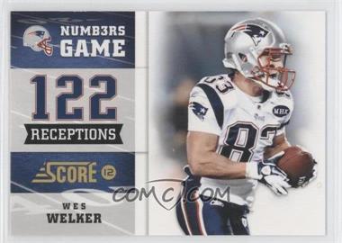 2012 Score - Numbers Game - Glossy #2 - Wes Welker