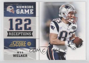 2012 Score - Numbers Game - Glossy #2 - Wes Welker