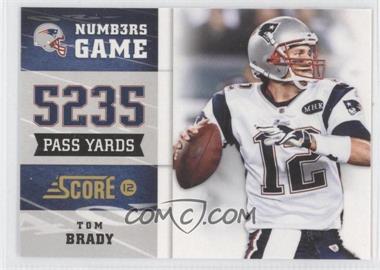 2012 Score - Numbers Game #10 - Tom Brady