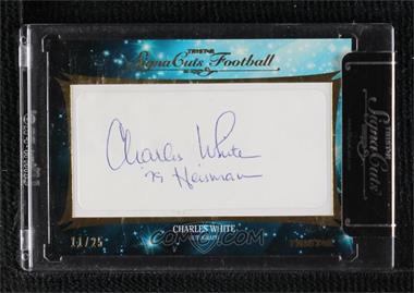 2012 TRISTAR SignaCuts - Cut Signatures - Gold #_CHWH - Charles White /25 [Cut Signature]