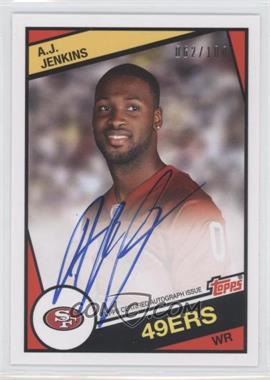 2012 Topps - 1984 Topps Design Rookie Autographs #16 - A.J. Jenkins /100