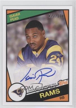 2012 Topps - 1984 Topps Design Rookie Autographs #71 - Isaiah Pead /100