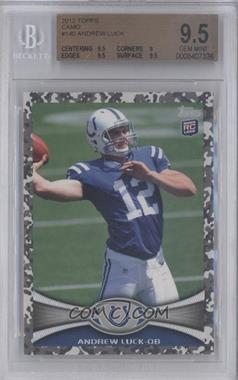 2012 Topps - [Base] - Camo Military #140 - Andrew Luck /399 [BGS 9.5 GEM MINT]