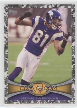 2012 Topps - [Base] - Camo Military #317 - Jerome Simpson /399