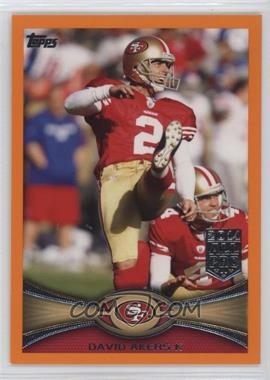 2012 Topps - [Base] - Retail Orange #382 - All-Pro - David Akers /86