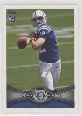 2012 Topps - [Base] #140.2 - SP Image Variation - Andrew Luck (Beginning to Cock Arm Back) [Noted]