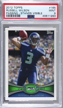 2012 Topps - [Base] #165.1 - Russell Wilson (Stands in Background) [PSA 9 MINT]