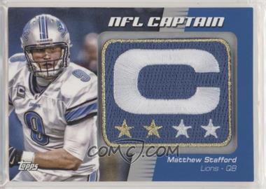 2012 Topps - NFL Captain's Patch #NCP-MST - Matthew Stafford