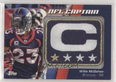 2012 Topps - NFL Captain's Patch #NCP-WM - Willis McGahee [EX to NM]