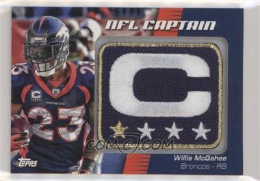 2012 Topps - NFL Captain's Patch #NCP-WM - Willis McGahee