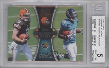 2012 Topps - Paramount Pairs #PA-WBL - Brandon Weeden, Justin Blackmon [BGS 5 EXCELLENT]