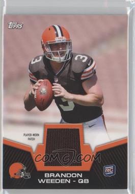 2012 Topps - Rookie Patch #RP-BW - Brandon Weeden