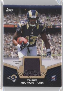 2012 Topps - Rookie Patch #RP-CGI - Chris Givens