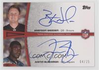 Brandon Weeden, Justin Blackmon #/25