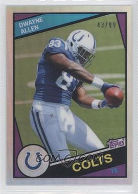 2012 Topps Chrome - 1984 Design - Refractor #8 - Dwayne Allen /99