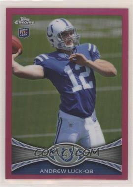 2012 Topps Chrome - [Base] - BCA-Bordered Refractor #1 - Andrew Luck /399