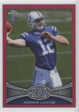 2012 Topps Chrome - [Base] - BCA-Bordered Refractor #1 - Andrew Luck /399