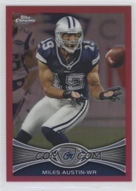 2012 Topps Chrome - [Base] - BCA-Bordered Refractor #14 - Miles Austin /399