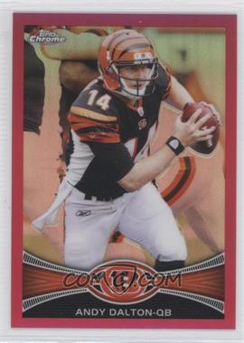 2012 Topps Chrome - [Base] - BCA-Bordered Refractor #164 - Andy Dalton /399