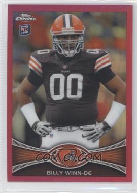 2012 Topps Chrome - [Base] - BCA-Bordered Refractor #196 - Billy Winn /399