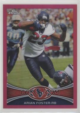 2012 Topps Chrome - [Base] - BCA-Bordered Refractor #206 - Arian Foster /399