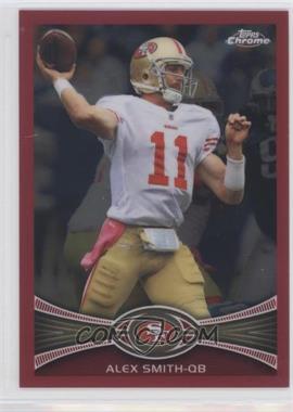 2012 Topps Chrome - [Base] - BCA-Bordered Refractor #88 - Alex Smith /399