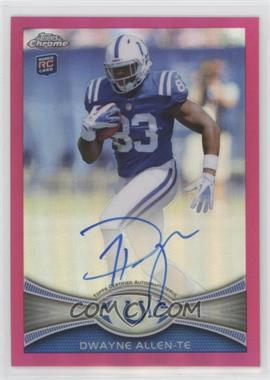 2012 Topps Chrome - [Base] - BCA Refractor Rookie Autographs #17 - Dwayne Allen /75