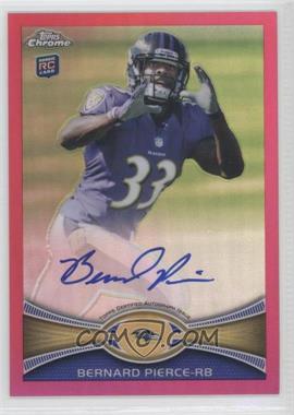 2012 Topps Chrome - [Base] - BCA Refractor Rookie Autographs #213 - Bernard Pierce /75