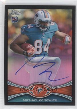 2012 Topps Chrome - [Base] - Black Refractor Rookie Autographs #2 - Michael Egnew /25